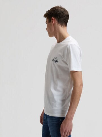 Lee Shirt 'SMALL LOGO TEE BRIGHT WHITE 112376519' in White