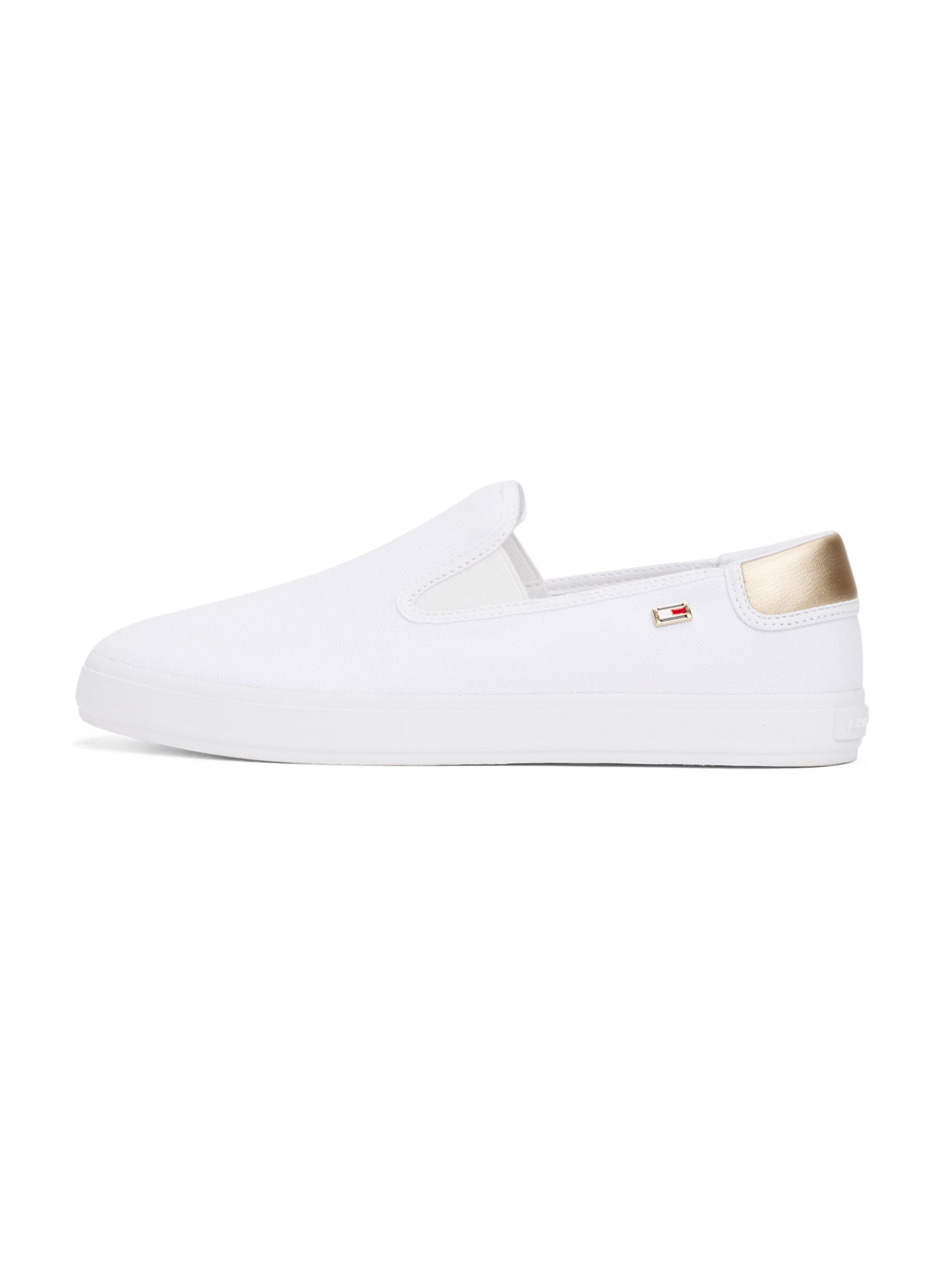 TOMMY HILFIGER Slip-on obuv - Biela: predná strana
