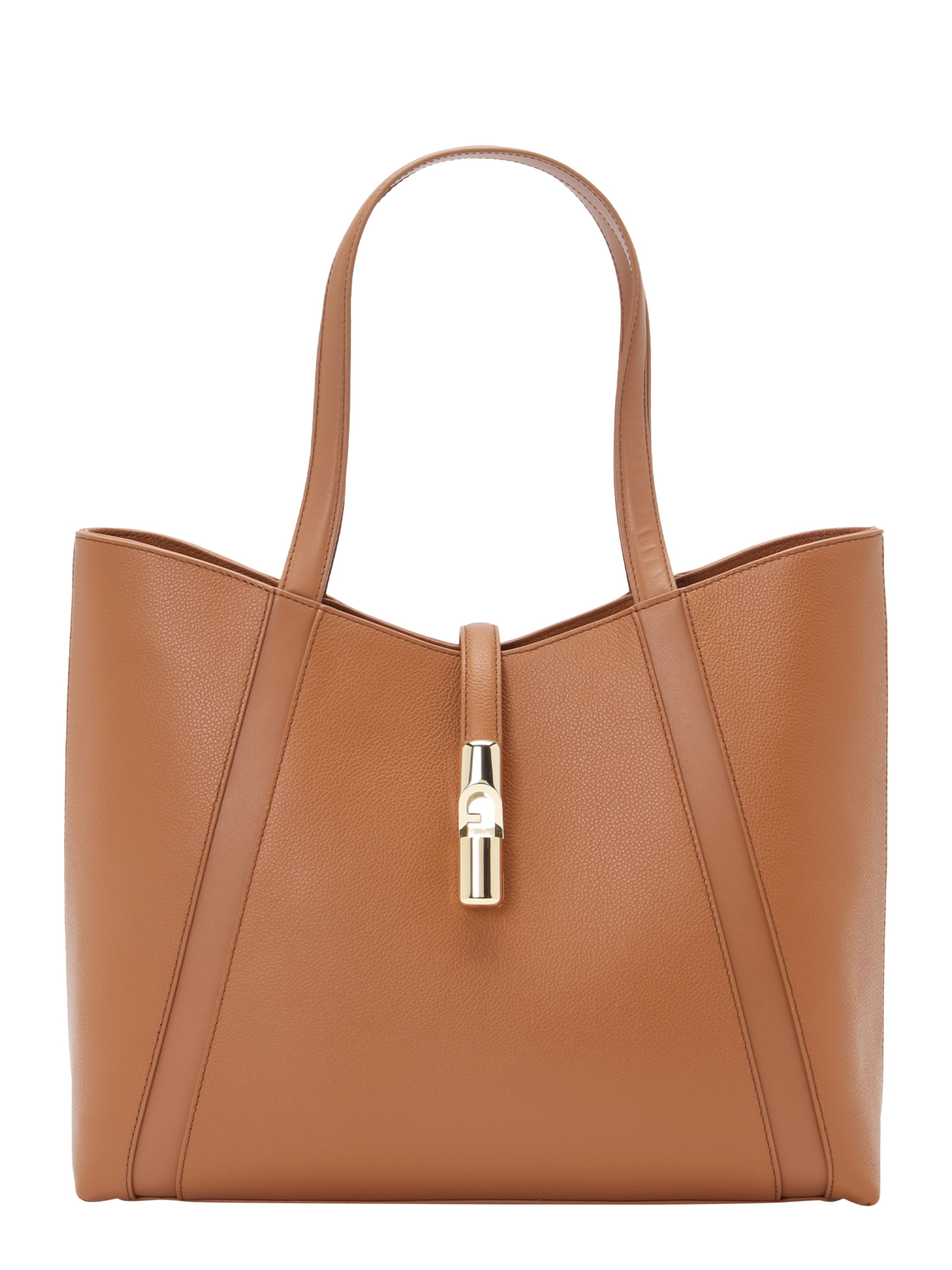 FURLA "Чанта тип ""Shopper""" 'Goccia' в кафяво: отпред