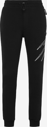 Effilé Pantalon 'Scratch' Plein Sport en noir : devant