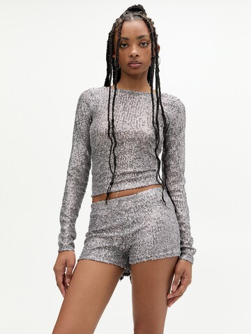 Pull&Bear Tričko - Strieborná: predná strana