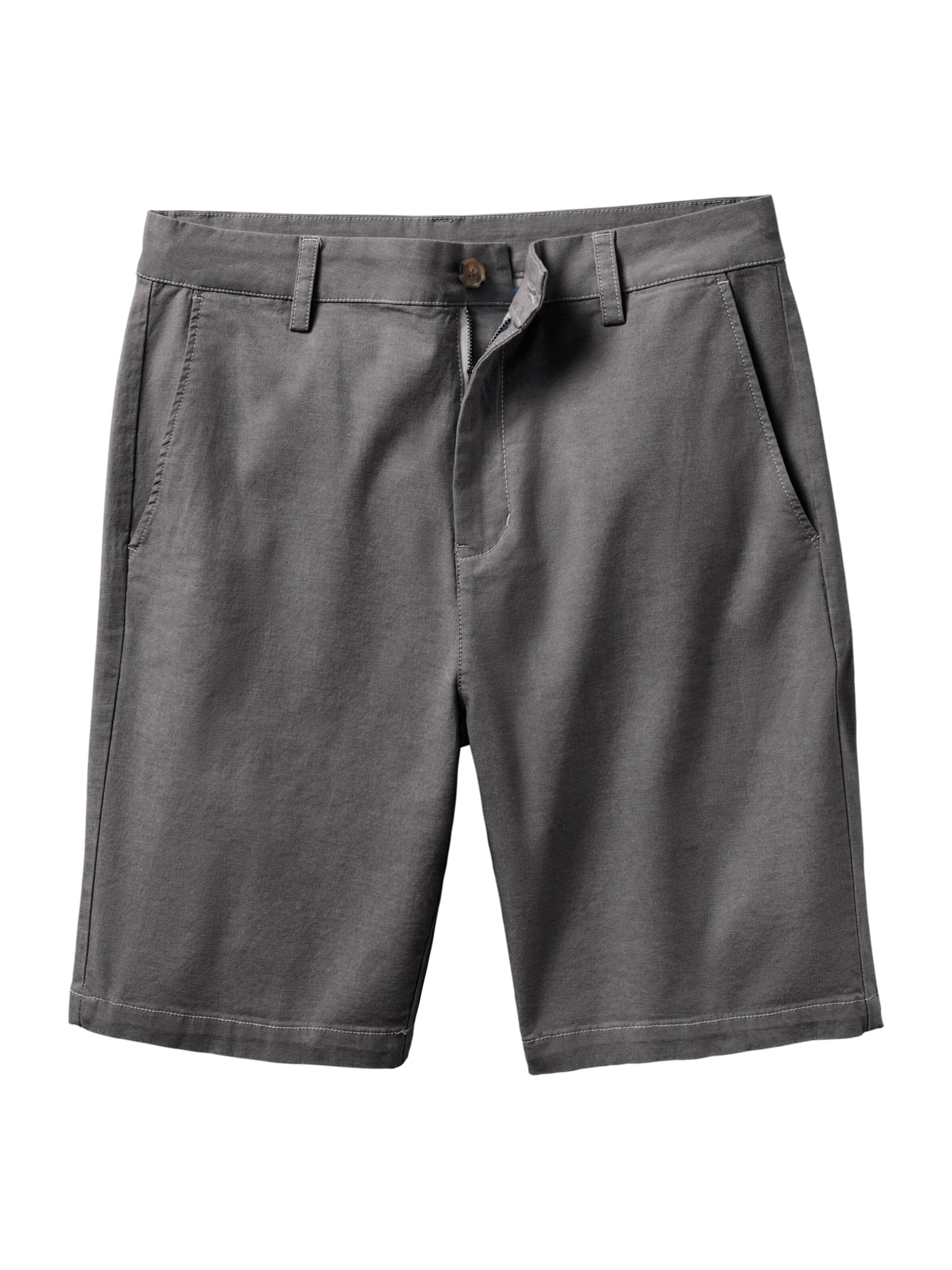 JOHN DEVIN Chino nohavice 'Oxford' - Sivá: predná strana