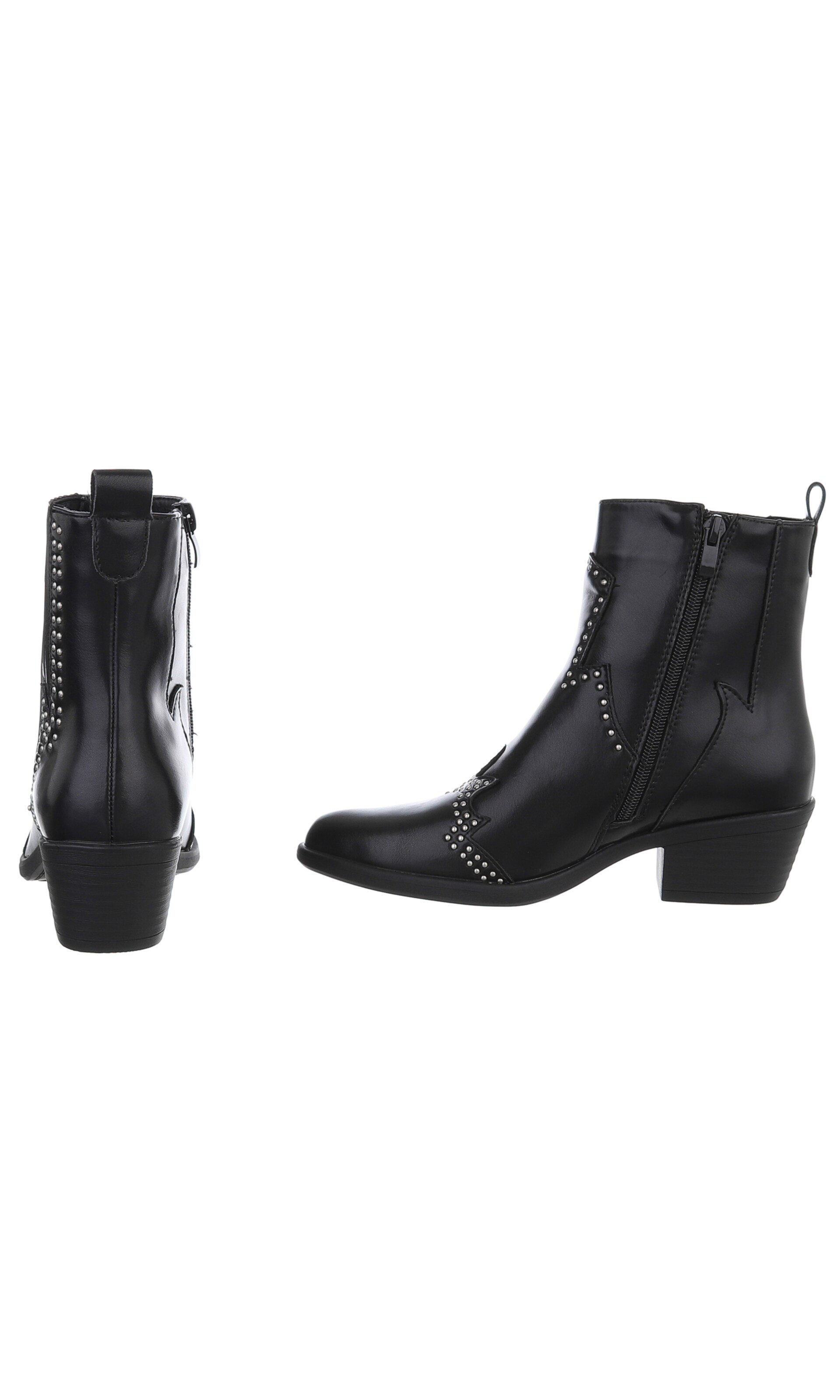 Ital-Design Boots in Schwarz