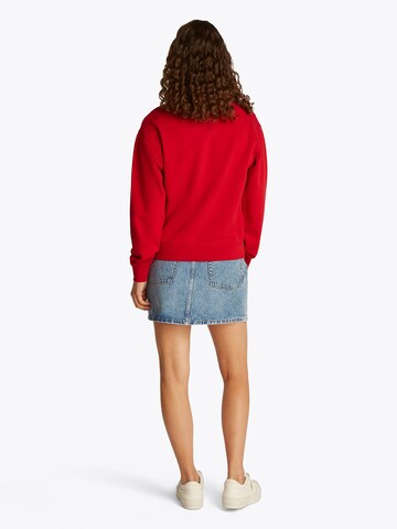 Felpa 'REG CONTRAST FLAG SWEATSHIRT' di TOMMY HILFIGER in rosso