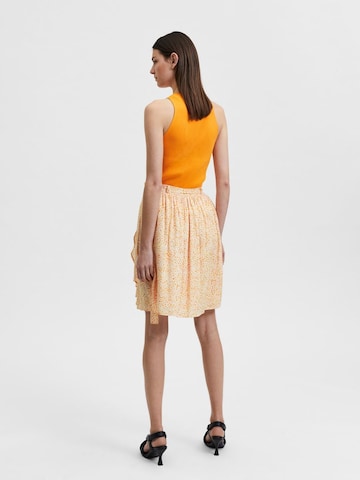 Jupe SELECTED FEMME en orange