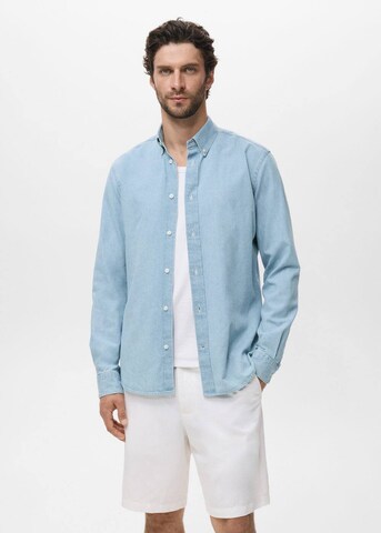 MANGO MAN Regular Fit Hemd 'Corinto' in Blau: Vorderseite