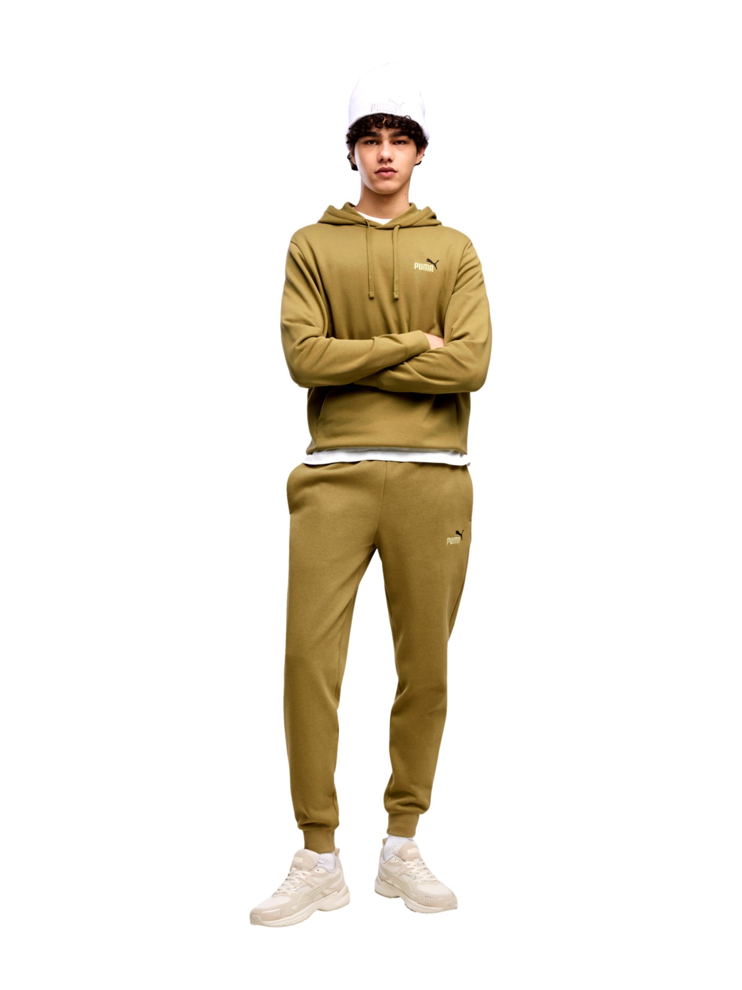 PUMA Regular Broek in Bruin