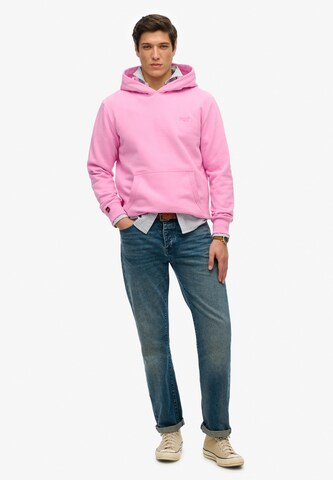 Superdry Sweatshirt 'Essential' in Roze