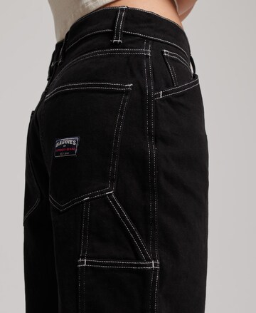 Superdry Wide leg Jeans in Zwart