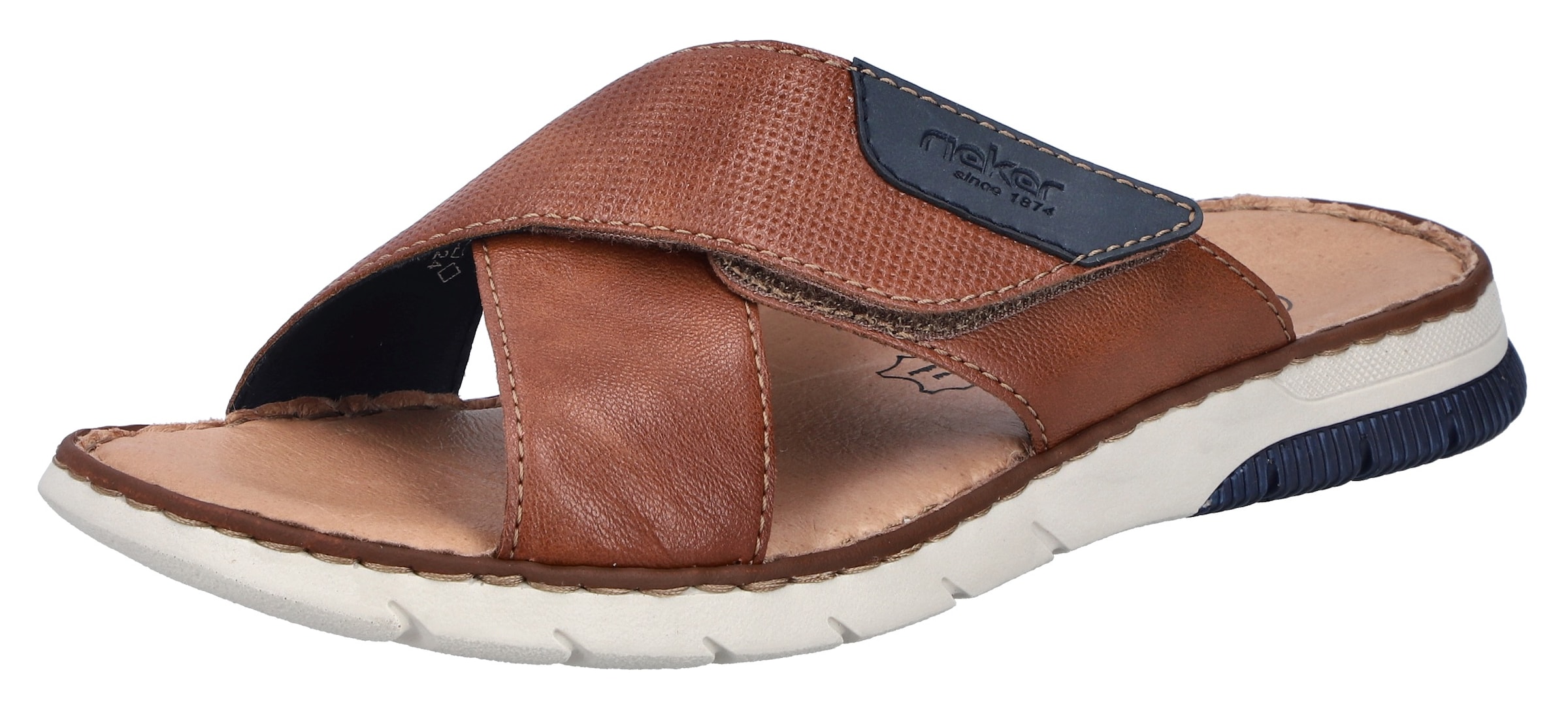 Rieker Mules in Brown: front