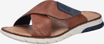 Rieker Mules in Brown: front