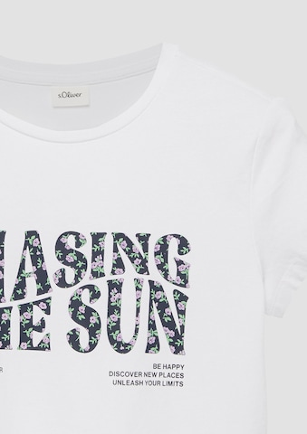 T-Shirt s.Oliver en blanc