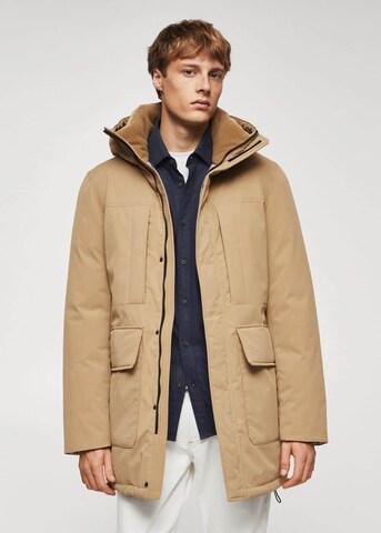 MANGO MAN Parka in Braun: predná strana