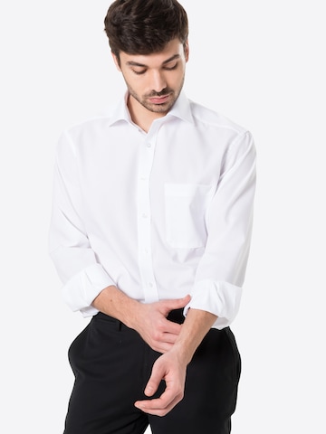 ETERNA Regular fit Business Shirt in White: front