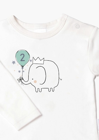 LILIPUT Langarmshirt mit niedlichem 'Elefant 2'-Print in Weiß