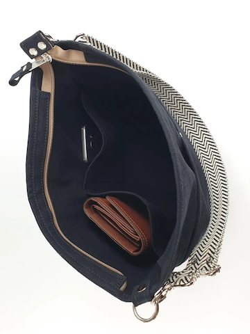 SANUMI Umhängetasche 'Canvas Hobobag' in Schwarz