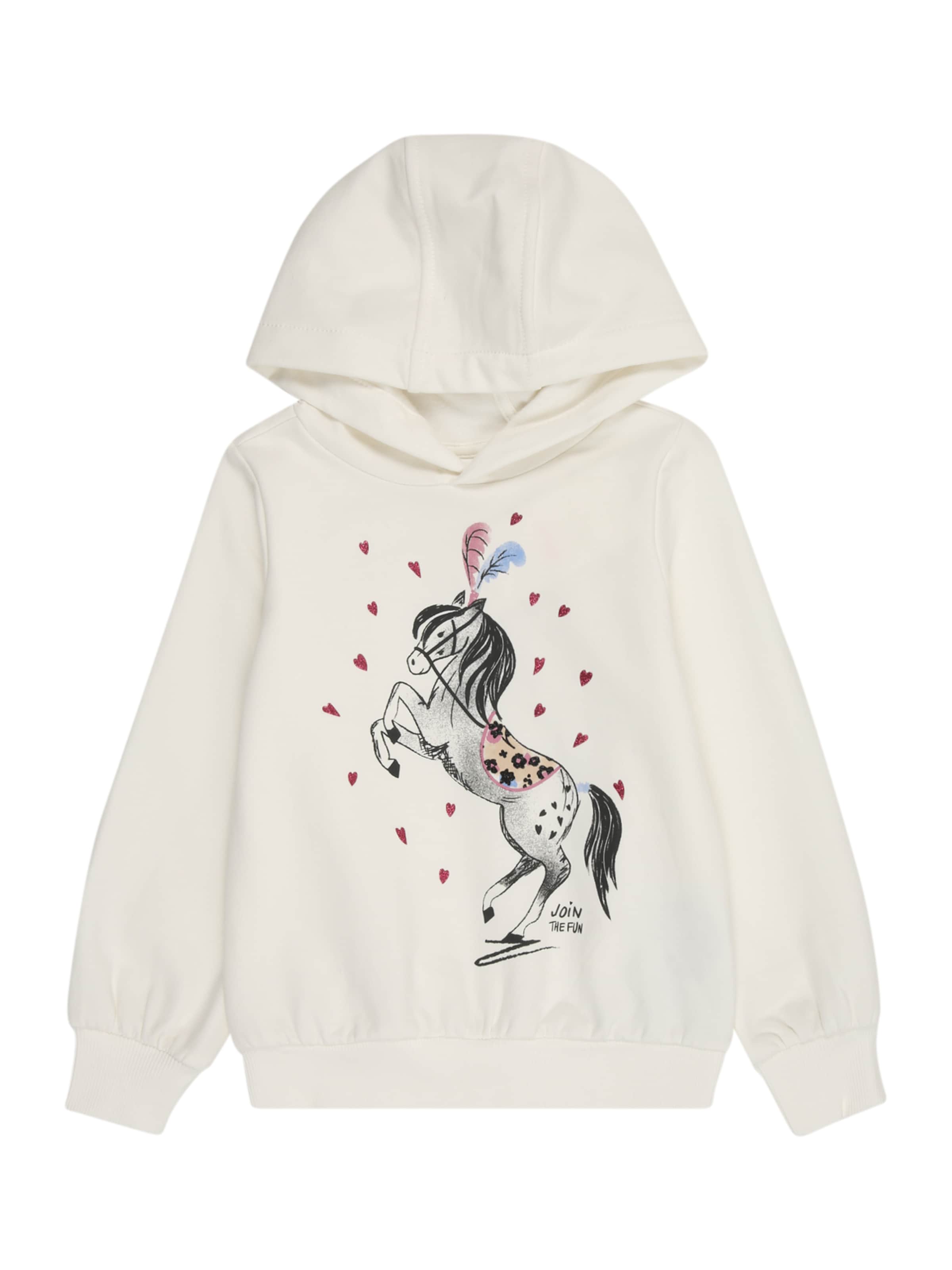 Bluză de molton de la s.Oliver pe alb: față