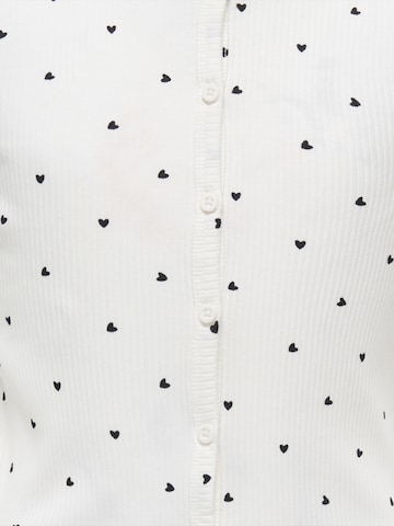 ONLY GIRLS Knit Cardigan 'KOGBELLA' in White