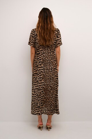 Kaffe Jurk 'Amber' in Bruin