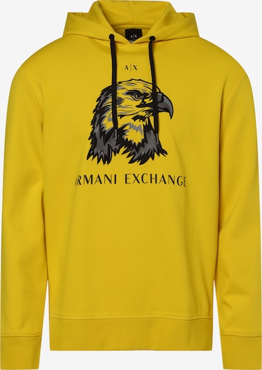 ARMANI EXCHANGE Sweatshirt in gelb / grau / schwarz, Produktansicht