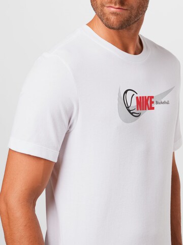 T-Shirt fonctionnel NIKE en blanc