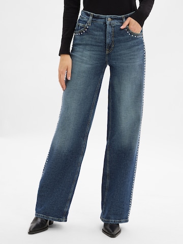 Cambio Regular Jeans ' Aimee ' in Blauw: voorkant