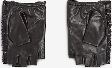 Karl Lagerfeld Rokavice s kratkimi prsti 'Essential' | črna barva