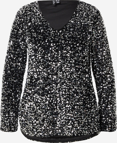 Marškinėliai 'VMCBELLA' iš Vero Moda Curve, spalva – juoda / sidabrinė, Prekių apžvalga