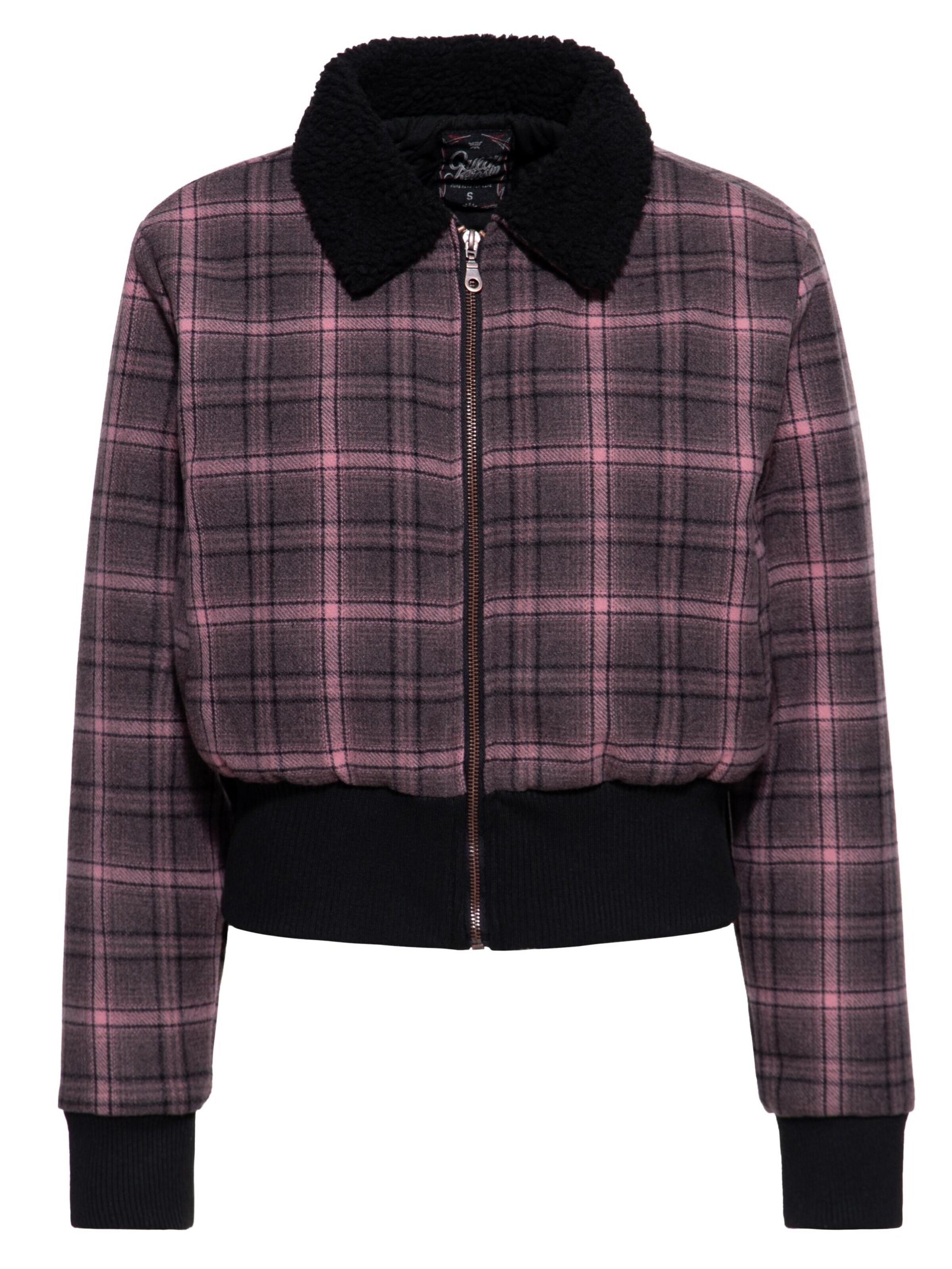 Queen Kerosin Winter Jacket in Pink: front