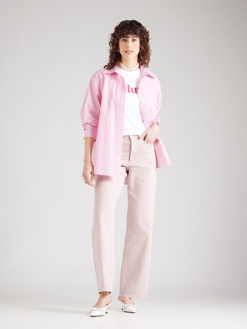 Tricou 'ONLMIA' de la ONLY pe alb