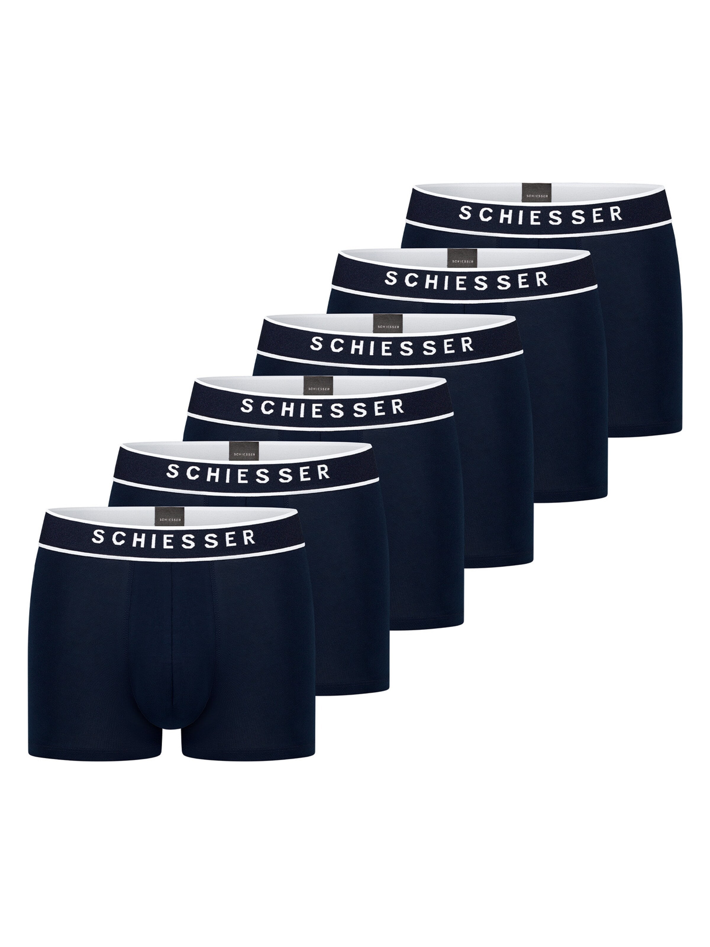 SCHIESSER Boxershorts '95/5 Organic Cotton' in S in de kleur Donkerblauw, Productweergave
