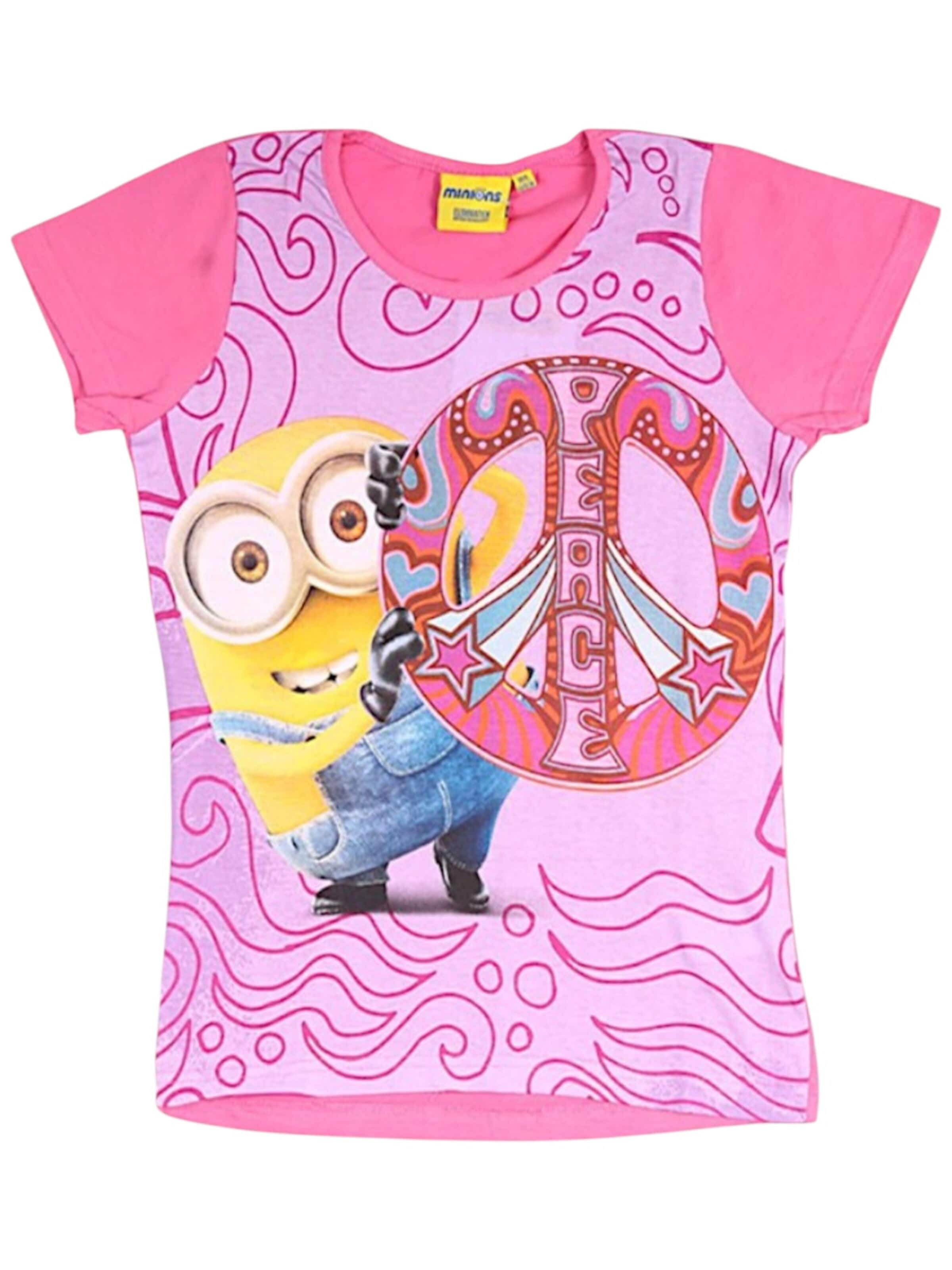 Minions Shirt 'Minions Jersey T-Shirt' in Pink: front