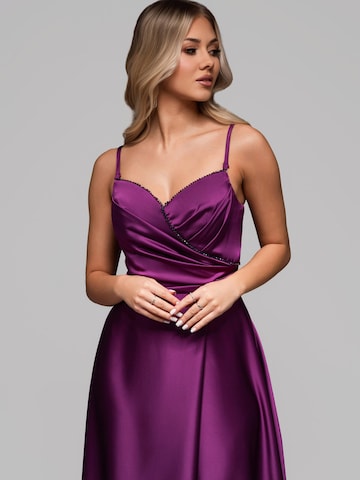 Ombre Abendkleid in Lila: Vorderseite