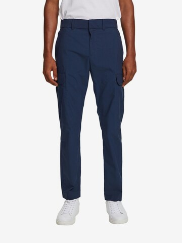 ESPRIT Regular Cargobroek in Blauw: voorkant