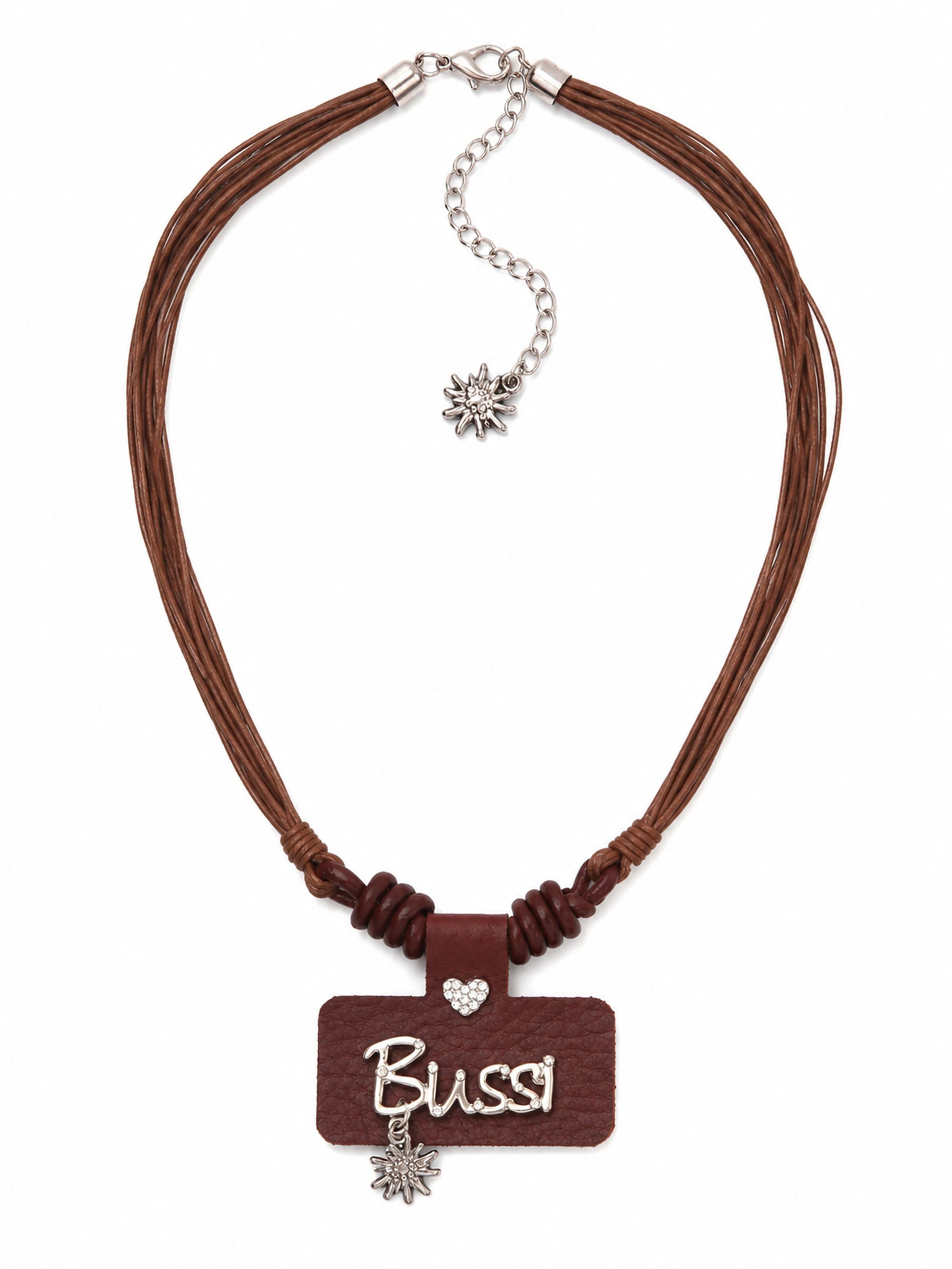 Allgäu Rebell Necklace 'Bussi' in Brown