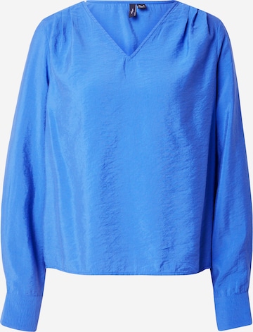 VERO MODA Blouse 'LENA' in Blauw: voorkant