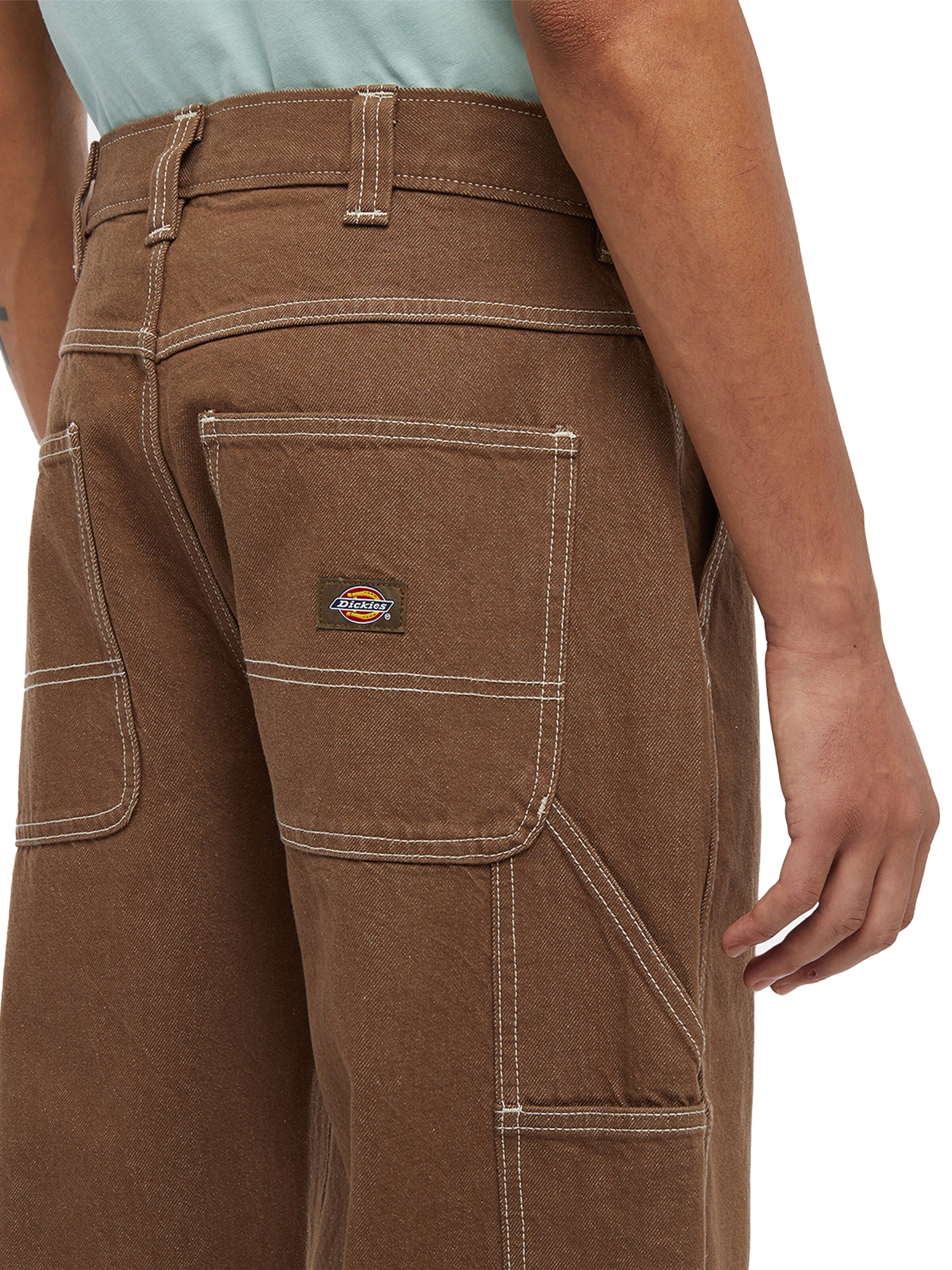 DICKIES Loosefit Cargohose 'STEVENSVILLE CARPENTER' in Braun