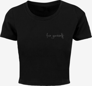 Merchcode T-Shirt 'Love Yourself' in Schwarz: predná strana