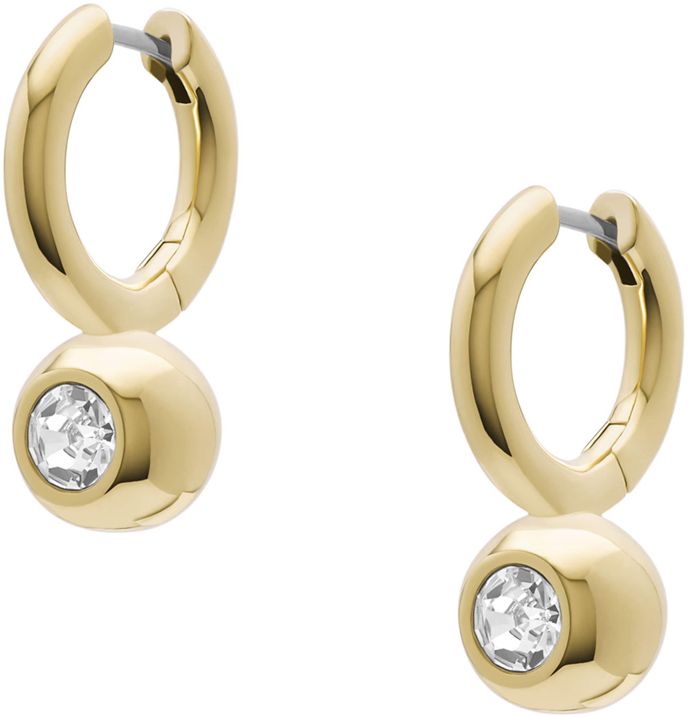 FOSSIL Ohrringe in Gold: Vorderseite
