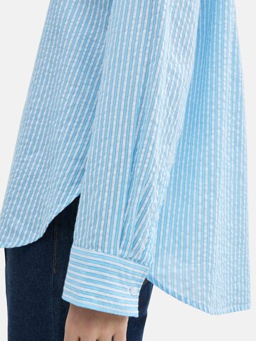 TOM TAILOR DENIM Blouse in Blauw