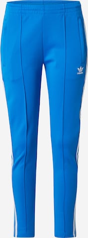 Coupe slim Pantalon 'Adicolor Sst' ADIDAS ORIGINALS en bleu : devant