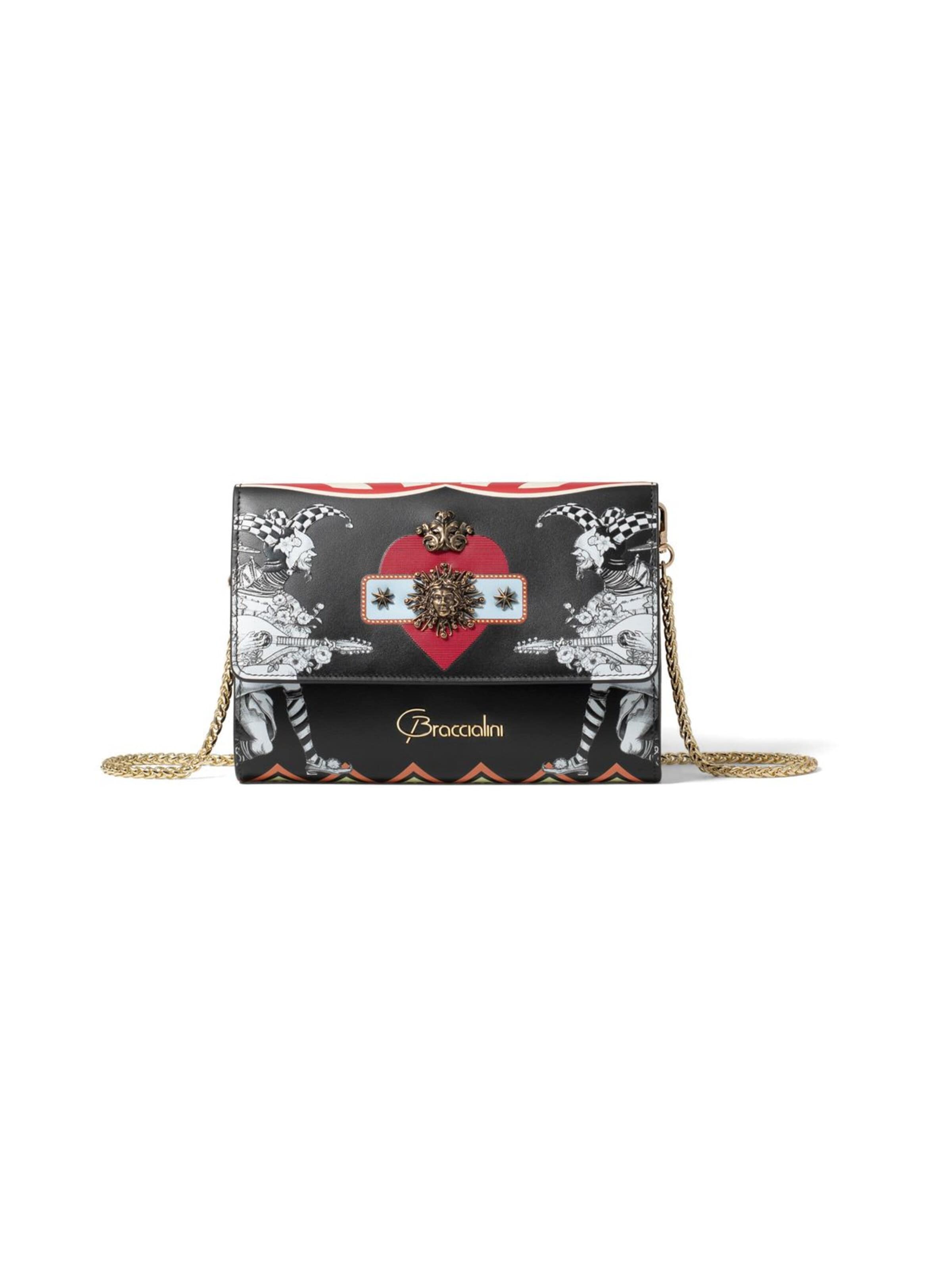 Pochette 'Lady Joker' di Braccialini in nero: frontale