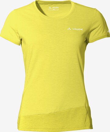 VAUDE Performance Shirt 'Sveit' in Yellow: front