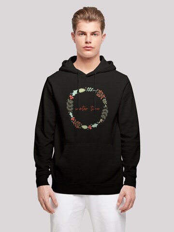 F4NT4STIC Sweatshirt 'Winter Time' in Black: front