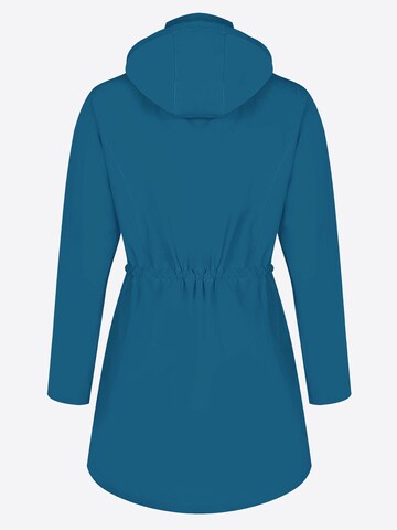 ATLASLAVA Outdoormantel 'ATLASLAVA Damen Regenjacke Lang'‌‌‌‌ in Blau