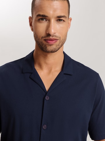 Hanro T-Shirt ' Night & Day ' in Blau
