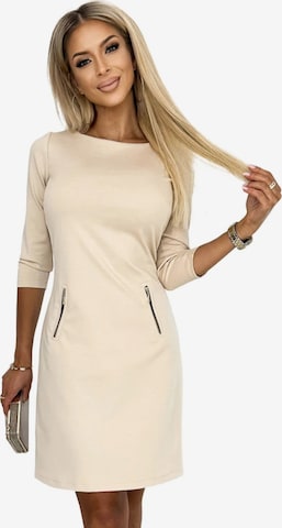 Numoco Dress 'Minikleid Violetta' in Beige: front