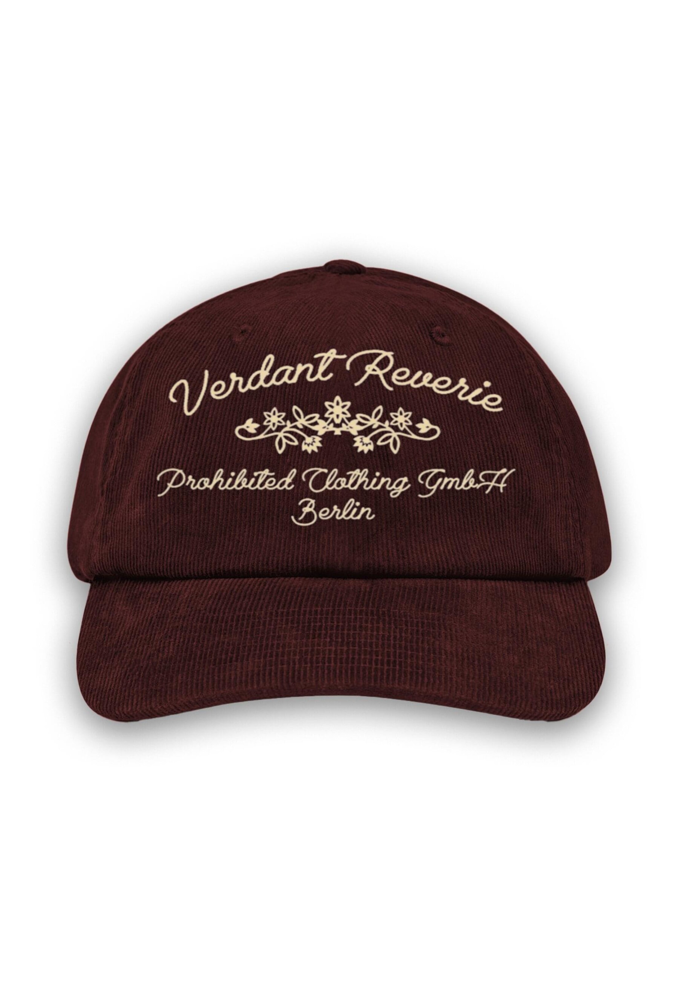 Prohibited Casquette 'Verdant Reverie' en beige / bordeaux, Vue avec produit