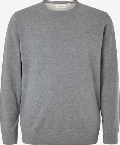 s.Oliver Men Big Sizes Sweater in mottled grey, Item view