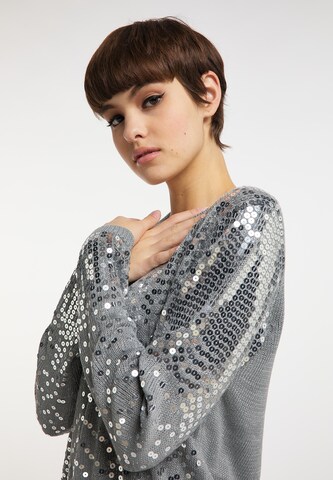 myMo at night Knit Cardigan in Grey